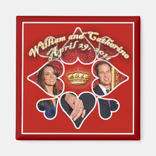 党結婚王室の用磁石 マグネット (正面)