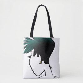 入ったグラデーションなキャンバスのバッグ トートバッグ