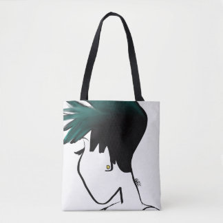 入ったグラデーションなキャンバスのバッグ トートバッグ