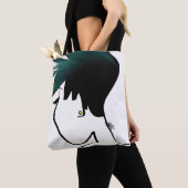 入ったグラデーションなキャンバスのバッグ トートバッグ (クローズアップ)