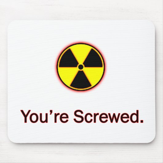 入って来る敵の原子力! マウスパッド (正面)