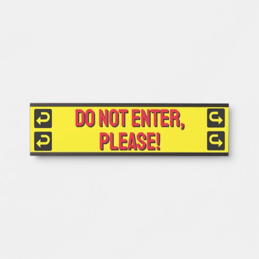 「入はっきりしたらないで！」 ドアサイン サインプレート (正面)