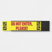 「入はっきりしたらないで！」 ドアサイン サインプレート (正面)