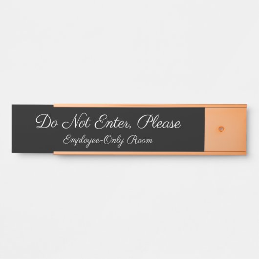 「入らないでください」ドア·サイン サインプレート (正面)