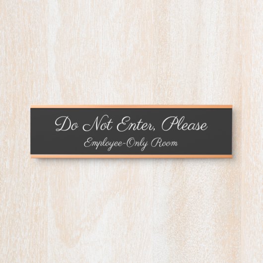 「入らないでください」ドア·サイン サインプレート (正面)
