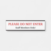 「入らないで下さい」ドアサイン サインプレート (正面)