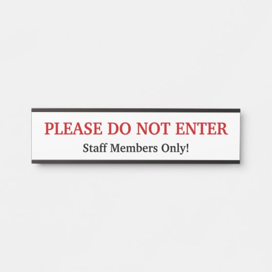 「入らないで下さい」ドアサイン サインプレート (正面)