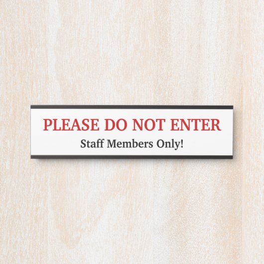 「入らないで下さい」ドアサイン サインプレート (正面)