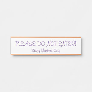 「入らないで下さい！」 ドアサイン サインプレート