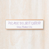 「入らないで!」 ドアサイン サインプレート (正面)