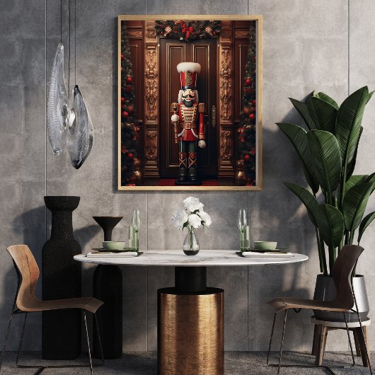 入り口を守るクラッカーの兵士 ポスター