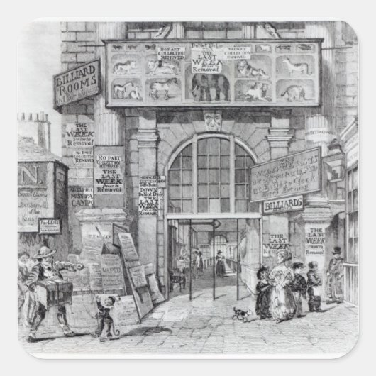 入り口を示すエクセター変更 スクエアシール (正面)