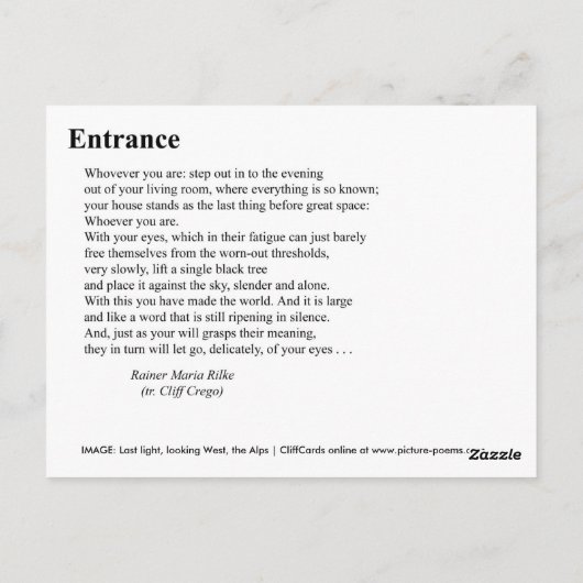 入り口 ポストカード (裏面)