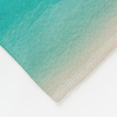 「入り江からソファへ:熱帯の至福のスライス」 フリースブランケット (角)