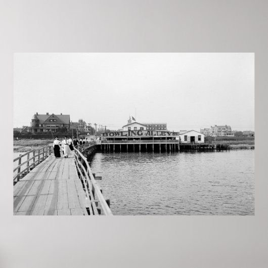 入り江から遠いロッカウェイ， 1904 ポスター (正面)