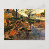 入り江の対岸ポンエイベン港 ポストカード (正面)