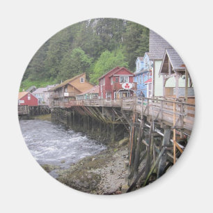 入り江の通りKetchikan、アラスカ マグネット