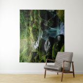 入り江、コケむした石、森林自然の写真撮影 タペストリー (インサイチュ)