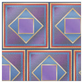 入り込まれた正方形による正方形 ファブリック (クローズアップ)