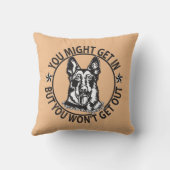 入るかもしれないが、ドイツの羊飼いは出ない クッション (裏面)