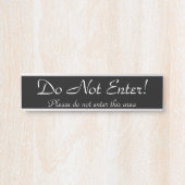 「入るな!」「このエリアに入らないで」 サインプレート (正面)