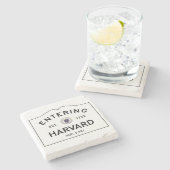 入るハーバード大理石のコースターの石のコースター ストーンコースター (横)