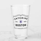 入るボストンマサチューセッツ タンブラーグラス (正面)