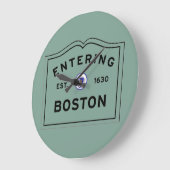 入るボストン ラージ壁時計 (傾斜)