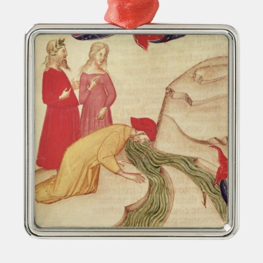 入る前に彼自身を浄化しているDante メタルオーナメント (正面)