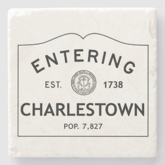 入るCharlestownの大理石のコースターの石のコースター ストーンコースター