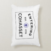 入るCOHASSETマサチューセッツの道路標識 アクセントクッション (正面(垂直))