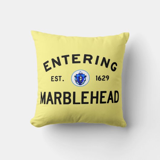 入るMarblehead クッション (正面)