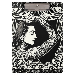 入れ墨されたジプシーのクリップボード クリップボード