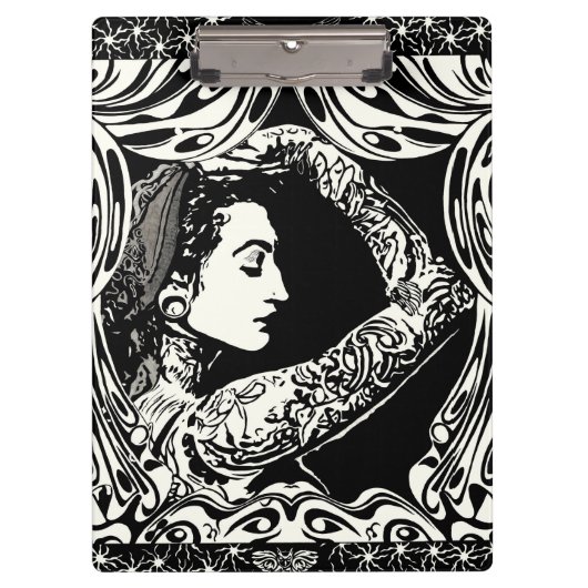 入れ墨されたジプシーのクリップボード クリップボード (正面)