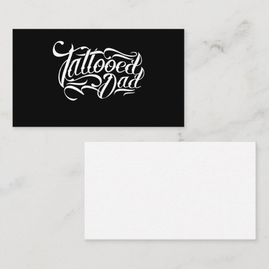 入れ墨されたパパの父のパパインクは芸術家を入れ墨しますPresen コーリングカード (正面/裏面)