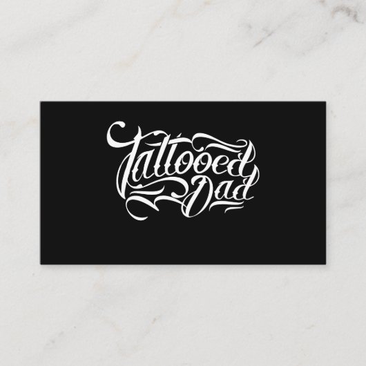 入れ墨されたパパの父のパパインクは芸術家を入れ墨しますPresen コーリングカード (正面)