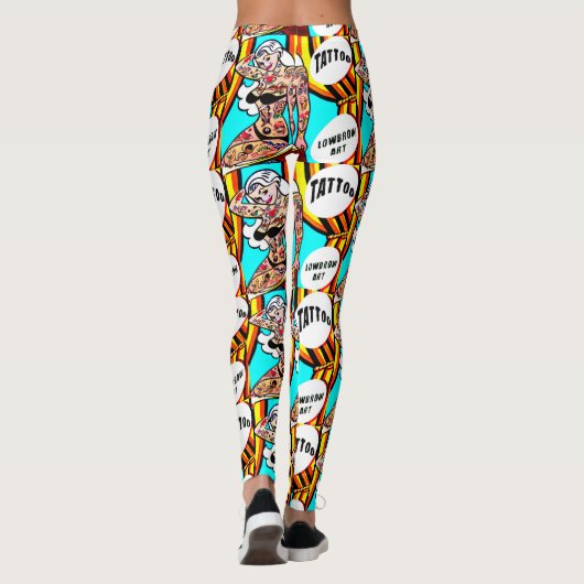 入れ墨されたビキニモデル レギンス (裏面)