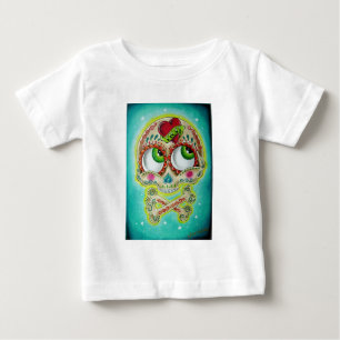 入れ墨された砂糖のスカル ベビーTシャツ