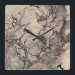 入れ墨された花柄I スクエア壁時計<br><div class="desc">花柄</div>