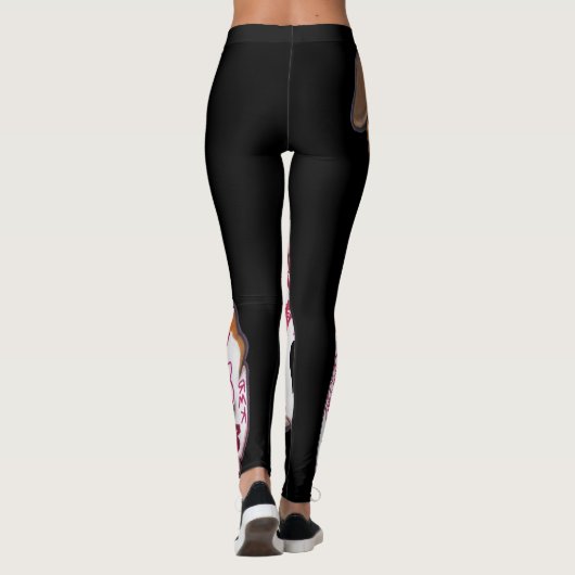 入れ墨された英国のブルドッグのレギンス レギンス (裏面)