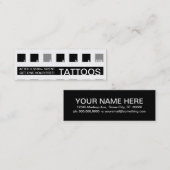 入れ墨します顧客の感謝(モダンな正方形)を ロイヤリティカード (正面/裏面)