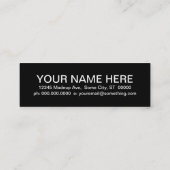 入れ墨します顧客の感謝(モダンな正方形)を ロイヤリティカード (裏面)