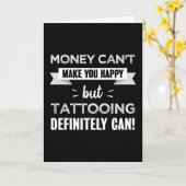 入れ墨で幸せな贈り物をおもしろい作る カード (黄色い花)