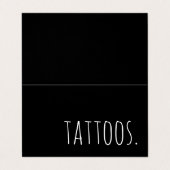 入れ墨によって折られるロイヤリティのパンチカード 名刺 (外部フラット)