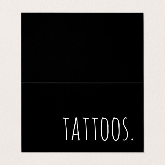 入れ墨によって折られるロイヤリティのパンチカード 名刺 (外部フラット)