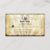 入れ墨によって飛ぶハートRSVPCards エンクロージャーカード (裏面)