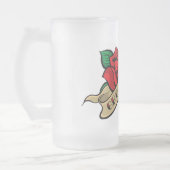 入れ墨のばら色の花婿の付添人の結婚式の引き出物のビールのジョッキ フロストグラスビールジョッキ (左)