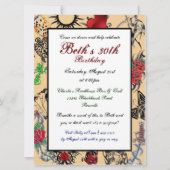 入れ墨のカスタムのバースデーパーティ招待状 招待状 (正面)