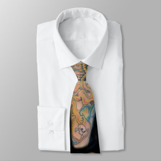 入れ墨のコラージュのタイ ネクタイ (タイ)