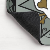 入れ墨のスカルのマウスパッド マウスパッド (コーナー)